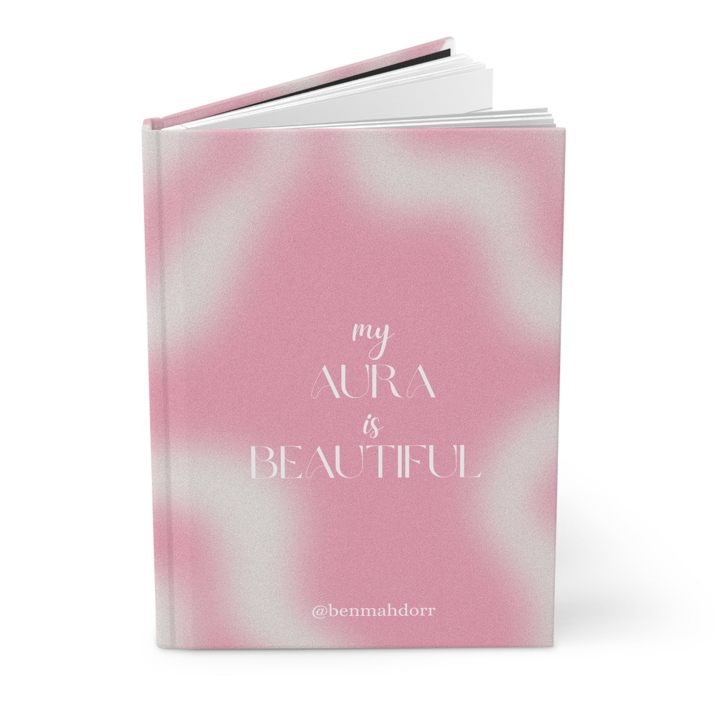 Notebook | "My Aura Is Beautiful" Pink Aesthetic Guided Notebook