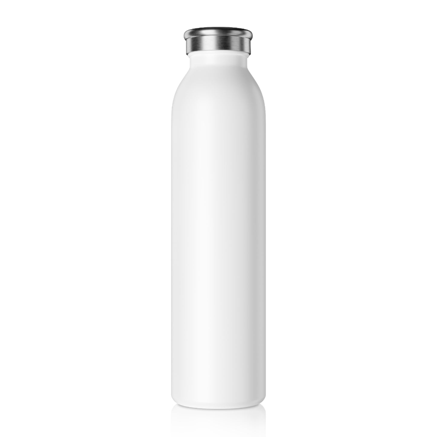 Slim Water Bottle — "In My Pilates Era" Pink Ribbon Motivational Bottle